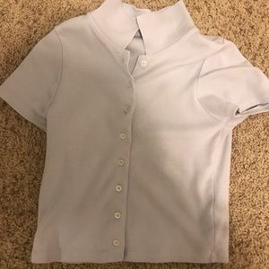brandy baby blue shirt